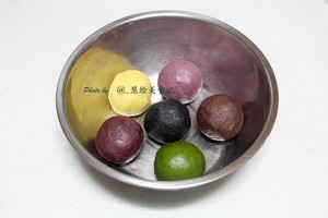Violet potato of yoke crisp ~ , wipe perfect conjugal bliss of ~ of tea, raw ingredient, the practice move that makes ~ of crisp method of 6 kinds of yoke is added inside happy mid-autumn ~ 46