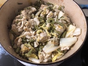 白菜のマメの肉の団子の練習法3