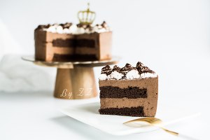 Cake of full-bodied chocolate Mu Si (6 inches) practice measure 20