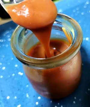 The practice measure of caramel sauce 10