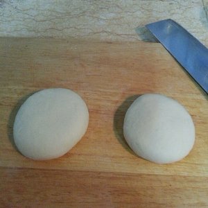 Egg green deep-fried dough cake (newer cake base saves a method) practice measure 2