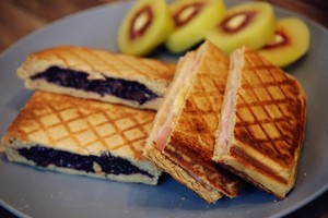 The practice measure of sandwich of pocket violet rice 10
