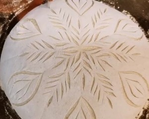 The practice measure that Europe includes snowflake of Christmas of tutorial of the video that cut a package 12