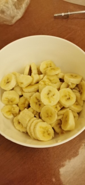 Cake of quick worker banana (low fat low candy) practice measure 1