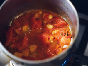 The practice measure of soup of tomato towel gourd 3