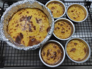 Anxious cake Basque Burnt Cheesecake (half ripe Zhi person cake) the practice measure of water of unripe ketone low carbon 12