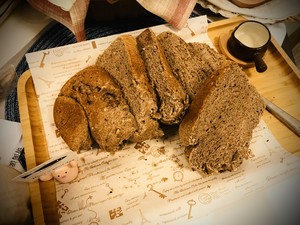 Low candy of low fat of bread of 90% whole wheat (machine of the bread below the pine) practice measure 6