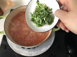 トマトのタロイモスープ6の実習尺度