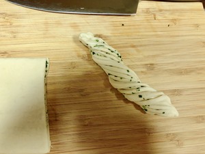 Steamed twisted roll of silk of green sweet silver (ferment) practice measure 11
