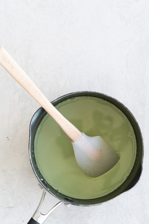 The practice measure of the almond curd that wipe tea 5
