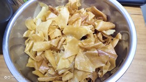 Deepfry wonton skin (chase after drama small snacks) practice measure 4