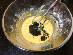 The practice measure of cake of egg of cheese of black sesame seed 5