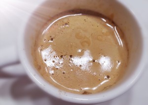 Coffee mixes the practice measure of banana 5