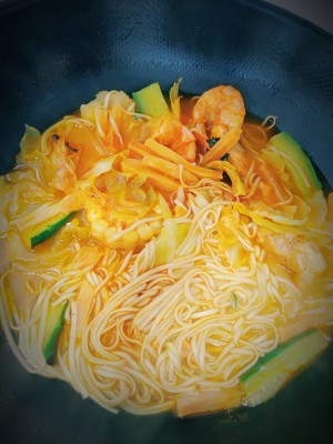 The practice step that shrimp takes shrimp rinse side 6
