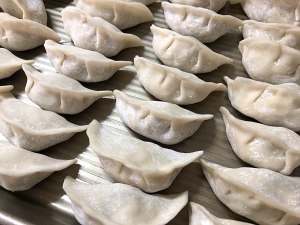 Dumpling of decoct of flesh of thin element of carrot tremella fertilizer (fried dumpling of clean element Shanghai) (wait for correct, do not do) practice measure 5