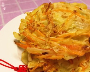 The practice measure of cake of silk of simple and delicious potato 6