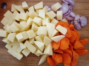 The practice measure of curry chicken meal 5