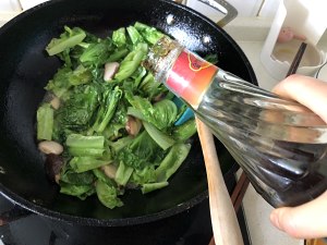 The practice measure of lettuce of braise of Xianggu mushroom of element oyster sauce 4