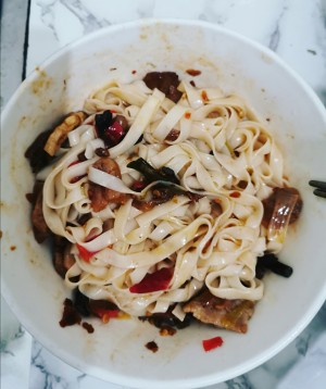 Noodles served with soy sauce of simple and easy edition (one person is fed) practice measure 3