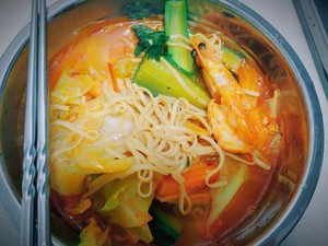 The practice step that shrimp takes shrimp rinse side 8