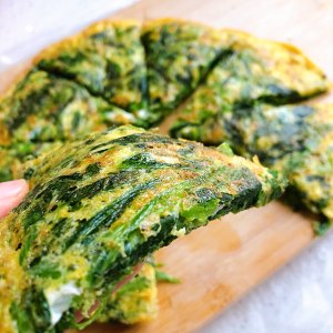 [decrease fat period] the practice measure of cake of egg of the spinach that do not have oil 4