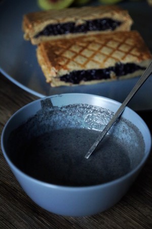 The practice measure of sandwich of pocket violet rice 9