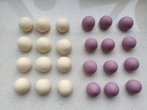 Violet potato blossoms the practice measure of the steamed bread 3