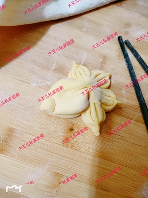 The practice measure of steamed bread of pattern of pumpkin, violet potato 9