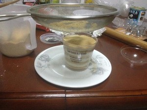 Wooden branny cup -- the practice measure that suits the sweetmeats that Xiaobai does 6