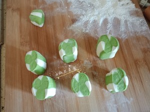 Spinach vermicelli made from bean starch is wrapped (ferment fast edition) practice measure 5