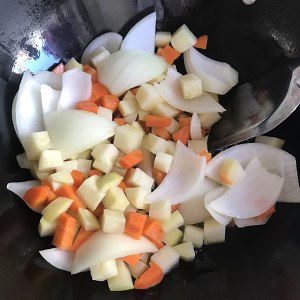 The practice measure of element curry meal 1