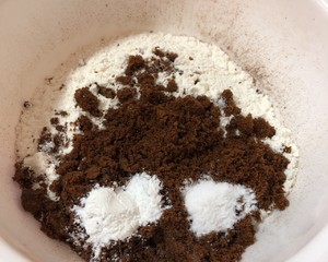 The practice measure of coffee chocolate Muffin 3