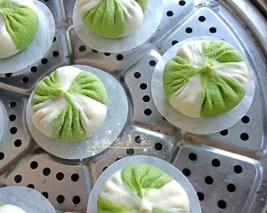 Spinach vermicelli made from bean starch is wrapped (ferment fast edition) practice measure 9