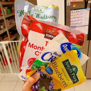 Ma of Yue Mei of silk of coco of grandma of coco of quick worker of breakfast of low card of low candy of 10 minutes of families, cherry, tendril, La Mei, mulberry fragrance cake (Muffin) practice measure 17