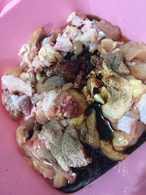 鶏肉のフライドポテト（とても美味しい）の日常生活の練習2