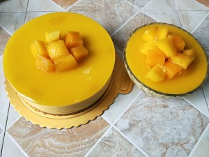 The practice measure of cake of mango Mu Si 14