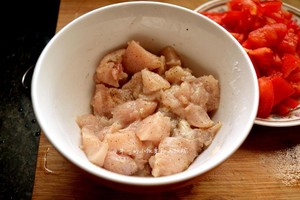 Meal of    of tomato chicken strong feeling [two people portion] practice measure 3