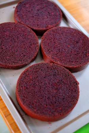 Cake of cheese of red plush cream [improved recipe / measure exceeds detailed] practice measure 20