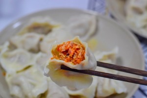 The practice measure of hotpot carrot dumpling 9