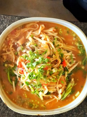 Face of plain flavour braise - the southern practice measure that provides a bowl of noodles in soup that cures force most in the winter 7