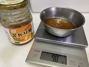 The practice measure of cake of wind of relative of Korea grapefruit tea 1