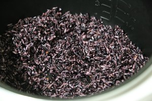 The practice measure of sandwich of pocket violet rice 1