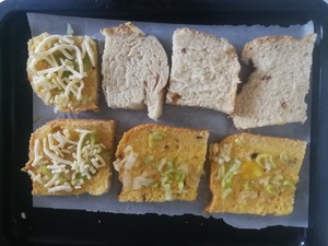 The practice measure of toast of green Chinese onion 3