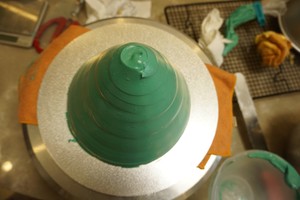 The practice measure of cake of christmas tree modelling 24