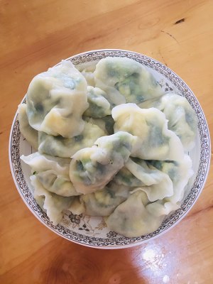 Do not give water: The practice measure of stuffing of leek egg dumpling 4