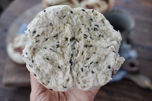 Black sesame seed blossoms the practice measure of the steamed bread 27