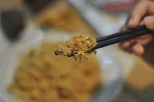 The practice measure that bread machine contains dried meat floss 6