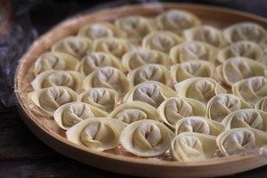 The practice measure of wonton of element of pickled Chinese cabbage 2