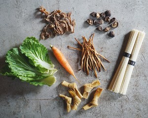 The practice measure of ginger noodles in soup 4