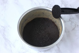 Gradual change blue berry freezes Zhi person cake (avoid bake) practice measure 3